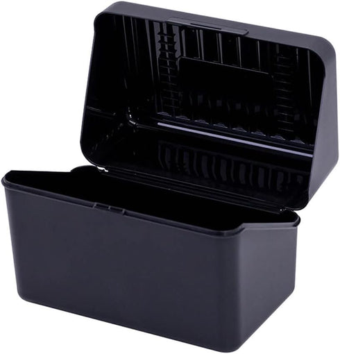 Teensery 1 Pack Index Card Case Holder Multi-purpose Plastic Organizer Holder for Notecard Recipes Business Card, Black...