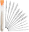 Hekisn Large-Eye Blunt Needles, 12 Pieces Pro Quality Stainless Steel Yarn Knitting Needles, Sewing Needles, Crafting Knitting Weaving Stringing N...