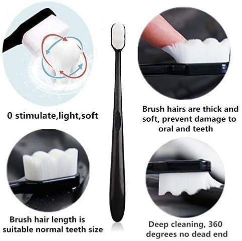 1PC Wodden Ultra-fine Soft Toothbrush Million Nano Bristle Adult Tooth Brush Teeth Deep Cleaning Portable Travel Dental Oral Care Brush (Mint Gree...