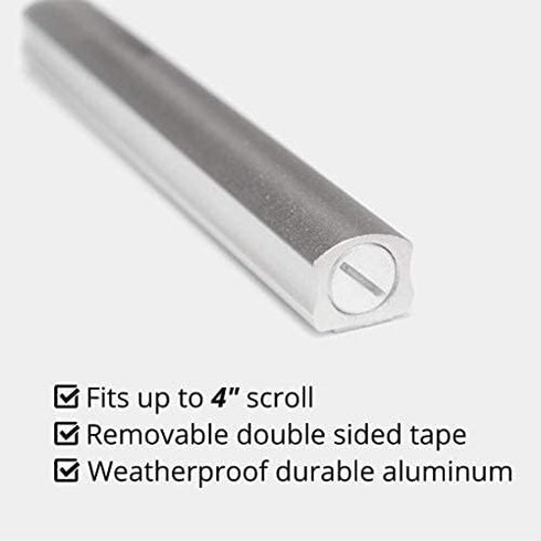 A&S Mezuzot Mezuza Aluminum Waterproof Case Peel & Stick Easy Installation Home Blessing (Silver, 5inch)...