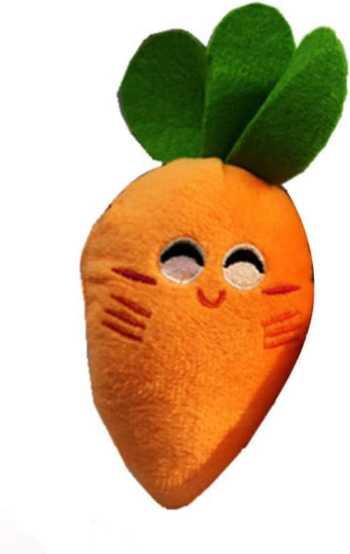 Orange Vegetable Carrot Shape Chewing Plush Toy for Pets,Dog Cat Plush Bite Squeaker Pet Interaction Toy,Dogs...