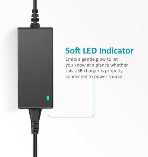 45W Universal 15V 13.5V 12V 9V 7.5V 6V 5V DC Power Supply, Switching AC Adapter Replacement Power Cord for LED Strip Lights Baby Monitor Security ...