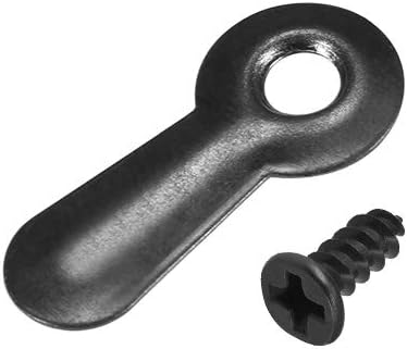 uxcell Frame Turn Button, 3/4" Metal Ridged with Screws for Hanging Pictures, Photos, Drawings and Posters, 30 Pcs (Black)...