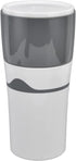 Zerodis Portable Drip Coffee Maker, 450ML Travelling Drip Coffee Machine Office Camping Hot and Cold Brew Coffee Makers for K Cup Capsules(gray)...