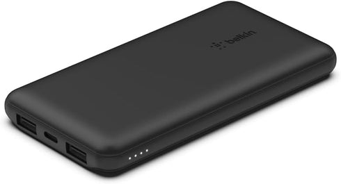 Belkin Power Bank, BoostCharge USB-C Portable Charger 10k w/ 1 USB-C Port and 2 USB-A Ports with USB-A to USB-C Cable for iPhone 15, 15 Plus, 15 P...