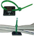 1.5" Adhesive Backed Mounting Bases with 8" Cable Ties - Black...