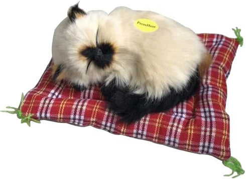 Simulation Lovely Cat Make Sounds Doll Cute Sleeping Plush Cats on Mat Stuffed Decorations Great Gift...