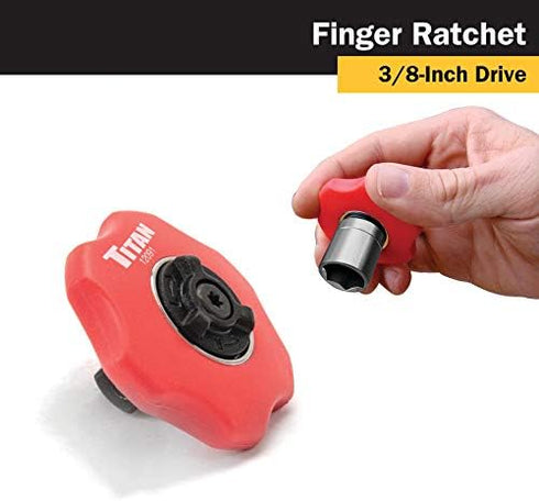 Titan 12091 3/8-Inch Drive 72-Tooth Finger Ratchet...