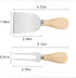 Charcuterie Accessories, 4 PCS Cheese Knives Set with Wood Handle, Stainless Steel Cheese Slicer/Cheese Cutter (Cheese Knife, Shaver, Fork and Spr...