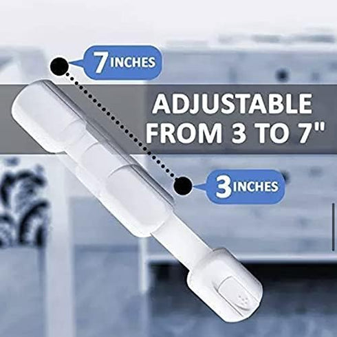 Generic Baby Child Safety Locks Straps (8 Pack) for Cabinets, Drawers, Fridge, Toilets Easy Installation, Clear (WC066)...