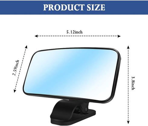 Baby Car Mirror,HD & Wide Angle Clip-on Car Mirror for Baby with 360° Adjustable,Universal Car Seat Mirror for Baby Rear Facing Car Accessories In...