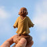 Kingzhuo Ceramic Little Cute Buddha Statue Monk Figurine Creative Baby Crafts Dolls Ornaments Gift Classic Delicate Ceramic Arts and Crafts Tea Ac...