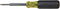 Klein Tools 32560 Multi-Bit Screwdriver / Nut Driver, Extended Reach 6-in-1 Tool with Phillips, Slotted and Square Bits and Nut Drivers...