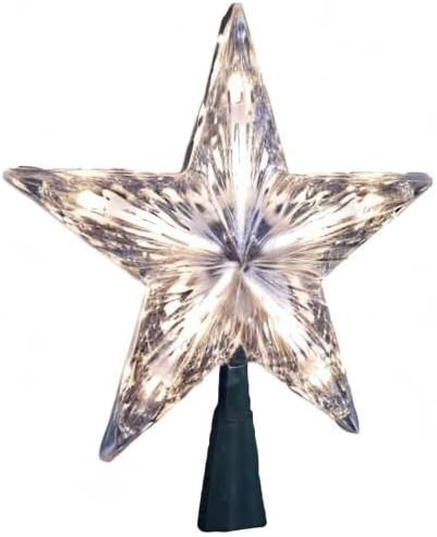 Kurt Adler Star Treetop 10-Light Set, 7-Inch, Clear...