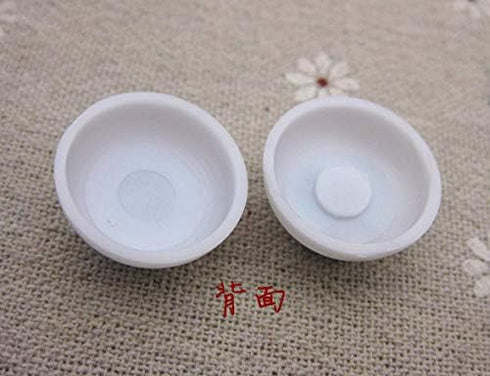DoubleWood 12 Pairs Halloween Eyeballs Scary Plastic Hollow Eyeball 22mm Halloween Horror Props, Realistic Eyes for Hallow Props, Masks, Dolls or ...