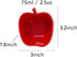 2pcs Dessert Bowls Salad Bowls Porcelain Apple Shape Bowls Dinner Bowls...