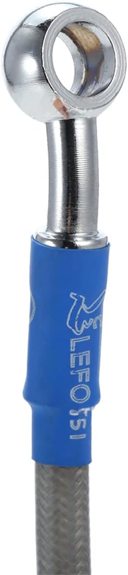 Braided Hydraulic Brake Hose Line Pipeline, Universal 47.2" 120cm Oil Hose with 10mm (M10) Ends, Hydraulic Brake Oil Hose Line Pipe for Motorcycle...