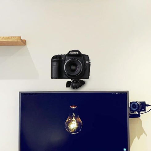 Universal Wall Mount Bracket with 1 Inch Ball Mount Connector for Security Camera, Baby Monitor, Trail Camera, Action Camera, DSLR Camera on Wall,...