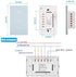 Jinvoo WiFi Wall Light Touch Panel Switch, 2.4GHz WiFi Light Switch Smartphone Remote Control, Remote Control Smart Life/Doodle App, Timer, Alexa ...