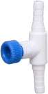 ALEGI Aquarium Control Valves for Aquarium Air Pump Single Way Plastic Air Flow Control Regulator for 3/16" ID Tubing 12 Pack (White & Blue)...