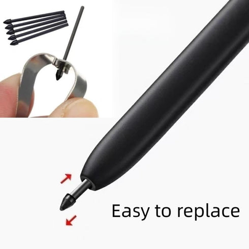 2 Pack Galaxy Tab S6 Lite/S7/S8/S9 S Pen Replacement for Samsung Galaxy Tab S9/S8/S7/S6 Lite Stylus Pen +5 Tips/Nibs (Without Bluetooth) (Black)...