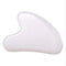 Gua Sha Crystal Jade Stone Board for Skincare, Scraping Face Back Massage Relax Therapy Trigger Point Treatment(White Jade)...