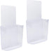 Remote Holder Wall Mount Damage-Free (2 Pack), Clear and Strong Self-adhesive Universal Media Organizer Storage Box for Mobile Phone,Remote Contro...