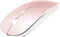 Rechargeable Bluetooth Mouse for MacBook/MacBook air/Pro/iPad, Wireless Mouse for Laptop/Notebook/pc/iPad/Chromebook (Pink)...