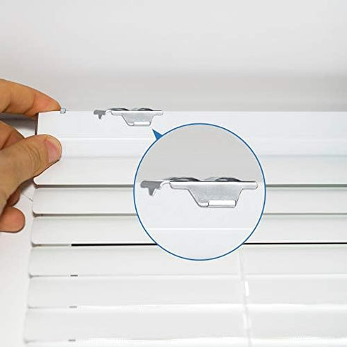 Jetec 6 Pieces Mini Blind Brackets Bracket for Window Blinds, with Screws...