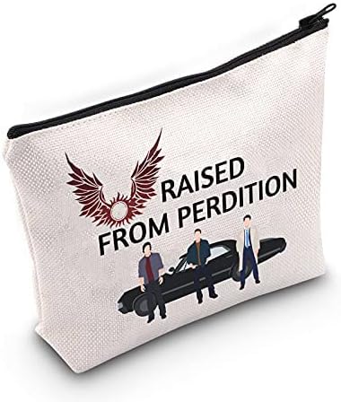 LEVLO Winchester Brothers TV Show Cosmetic Bag Natural TV Show Fans Gift Raised From Perdition Makeup Zipper Pouch Bag(Raised From Perdition)...