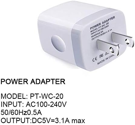 Muti Port USB Wall Charger,Sicodo 3.1Am Universal Travel Charger Block Power Plug Adapter Compatible with iPhone 15/14/13/12/11/X/8/Plus Pro Max M...