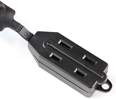 8 Feet Indoor 3 Outlet Extension Cord with Foot Switch - with Safety Water Proof Cover (2 Packs)...
