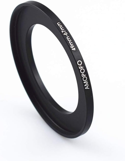 49mm to 67mm Step-Up Ring Filter adapter/49mm to 67mm Camera Filter Ring ;Compatible All Brands 49mm Lens and 67mm UV,ND,CPL,Metal Step Up Ring...