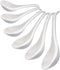 Porcelain Soup Spoons Set of 6, Ceramic Chinese Soup Spoons 6.6 Inch, Asian Soup Spoons, Japanese Ramen Spoons, White...