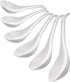 Porcelain Soup Spoons Set of 6, Ceramic Chinese Soup Spoons 6.6 Inch, Asian Soup Spoons, Japanese Ramen Spoons, White...