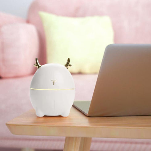 Adorable Humidifiers for Bedroom and Baby Nursery, 6oz cool mist humidifier for Kid's Room, aromatherapy diffuser, Portable Mini Humidifier, baby ...