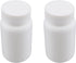 Othmro PE Plastic Lab Chemical Reagent Bottles 2pcs, 200ml/6.8oz Wide Mouth 42mmID Round Sample Liquid Storage Container Sealing Bottles White wit...