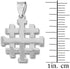 925 Sterling Silver Templar Crusaders Jerusalem Cross Pendant...