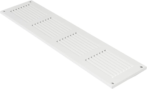 Vent Systems 16'' x 4'' Inch White Air Vent Cover Metal Air Return Grill with Built in Pest Guard Screen HVAC Vent Cover for Home Improvement Vent...