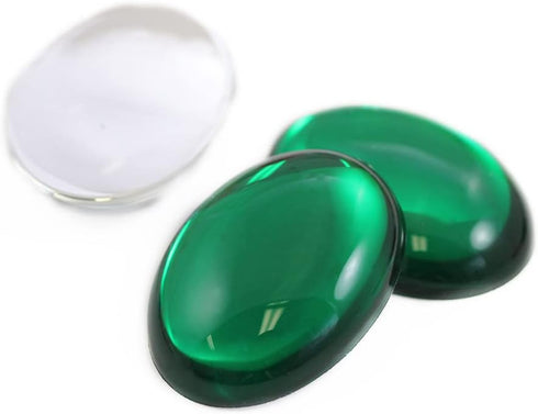 40x30mm Large Flat Back Oval Acrylic Cabochons Rhinestones Plastic Gems Embellishments for Crafts, Costumes, Card Invitations, Jewelry, Cosplay - ...