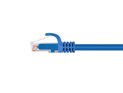 Monoprice Cat6 Ethernet Patch Cable - Snagless RJ45, 24AWG Stranded Pure Bare Copper Wire, 550Mhz, UTP, 7 Feet, Blue - Flexboot Series (1 Pack)...