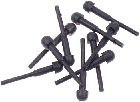 10 Pack Hair Scissor Rubber Silencer Replacement Bumper Barber Shears Stopper Hair Cutting Clipping Cutter OD 3MM Black Muffler Stick Buffer Bumpe...
