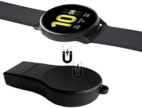 Portable Galaxy Watch 4/5 Charger USB Wireless Car Charger Keychain for Samsung Galaxy Watch 5 Pro Watch 4 Classic Watch 3 Active & Active2 Access...
