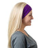 RiptGear Stretch Sport Headband for Women (Solid Purple) — Made of Non-Slip Sweat Wicking Fabric — Great for Yoga, Running or The Gym — Soft Headb...