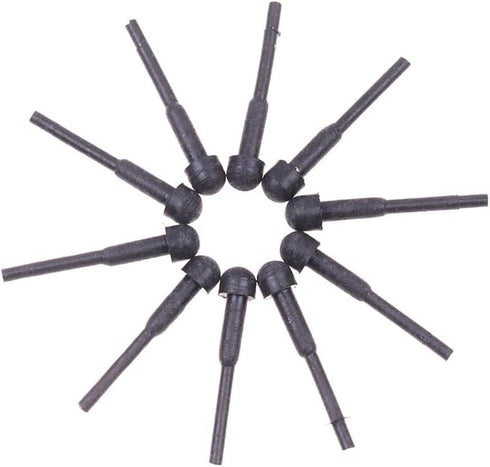 10 Pack Hair Scissor Rubber Silencer Replacement Bumper Barber Shears Stopper Hair Cutting Clipping Cutter OD 3MM Black Muffler Stick Buffer Bumpe...