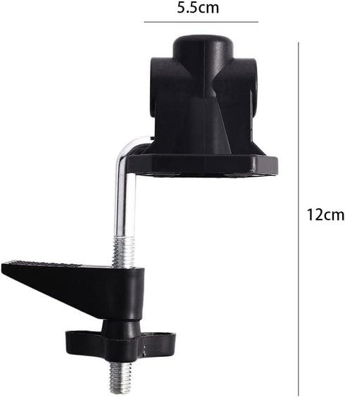 2 Pcs Desk Lamp Clamp, Hardware Bracket Clamp DIY Lighting Accessories Fixed Clip Table Lamp Bracket Light Holder for Home Office...