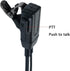 Walkie Talkie Headset with PTT Mic 1 Pin Covert Acoustic Tube Earpiece for Talkabout MH230R MR350R T200 T200TP T260 T260TP T460 T600 MT350R 2 Way ...