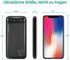 Power Bank 10000mAh Mobile Phone Portable Charger External Battery Pack with 2 USB 2.4 A Outputs and USB C Input Compatible with Huawei iPhone 12 ...