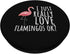 Flamingo Design - I Just Really Love Flamingos Ok? PopSockets Adhesive PopGrip...