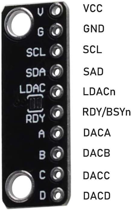 MCP4728 12 Bit I2C Digital to Analog Converter DAC Breakout Sensor Module GY-MCP4728 DAC Development Board for Arduino...